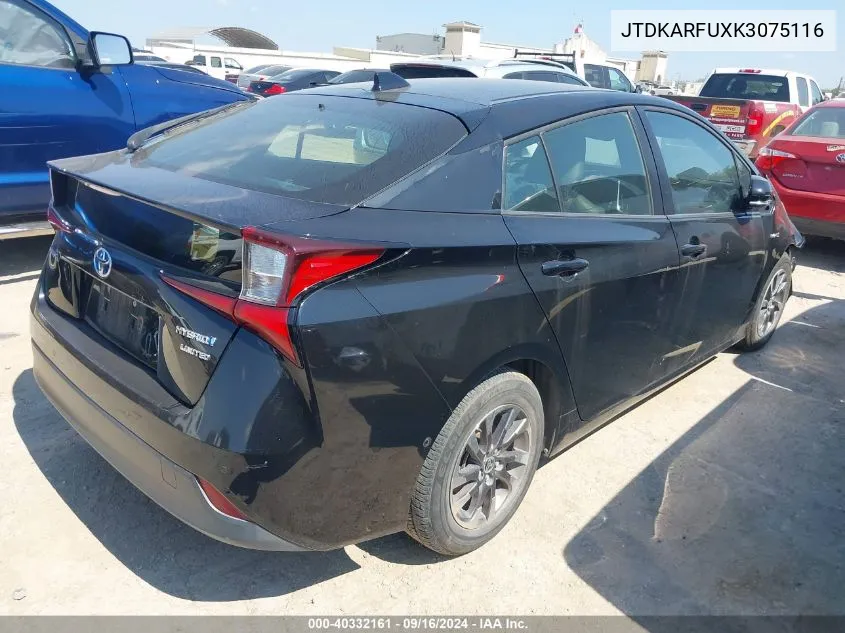 JTDKARFUXK3075116 2019 Toyota Prius