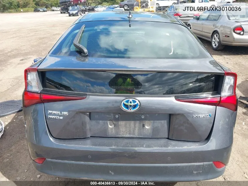 JTDL9RFUXK3010036 2019 Toyota Prius Le