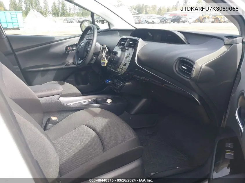 JTDKARFU7K3089068 2019 Toyota Prius L Eco