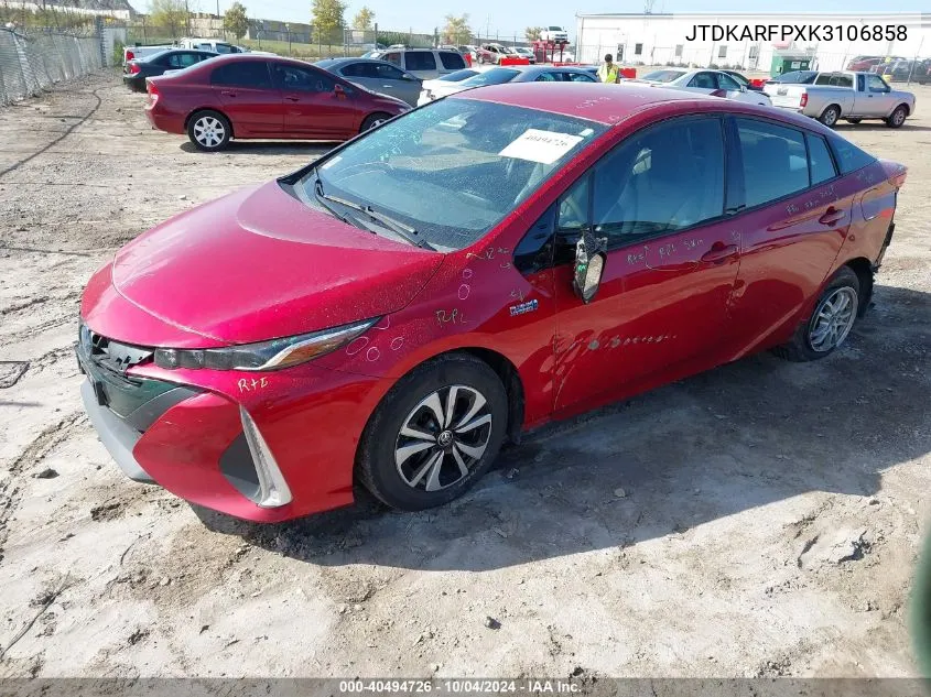 2019 Toyota Prius Prime Premium VIN: JTDKARFPXK3106858 Lot: 40494726