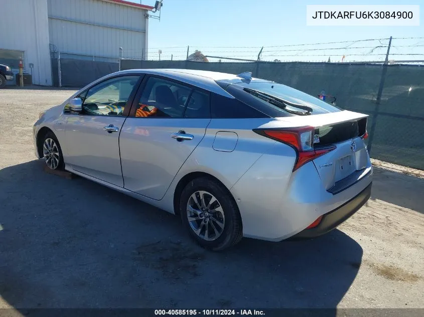 2019 Toyota Prius Xle VIN: JTDKARFU6K3084900 Lot: 40585195