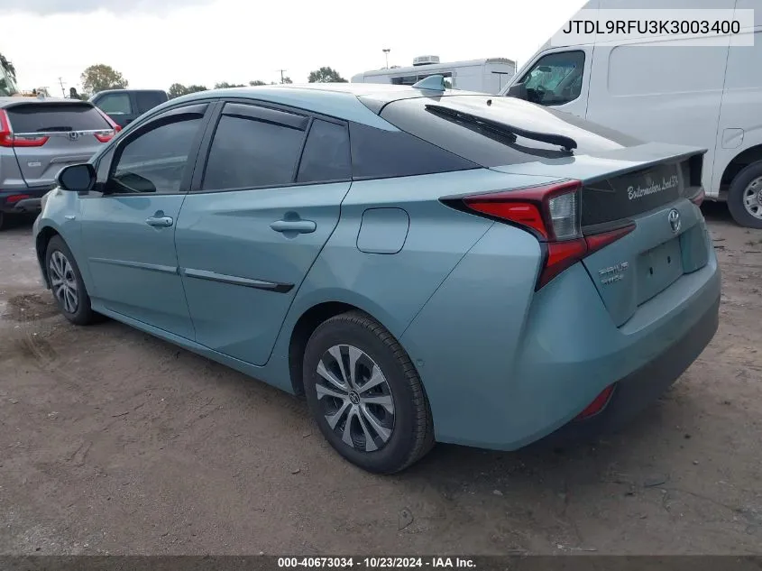 JTDL9RFU3K3003400 2019 Toyota Prius