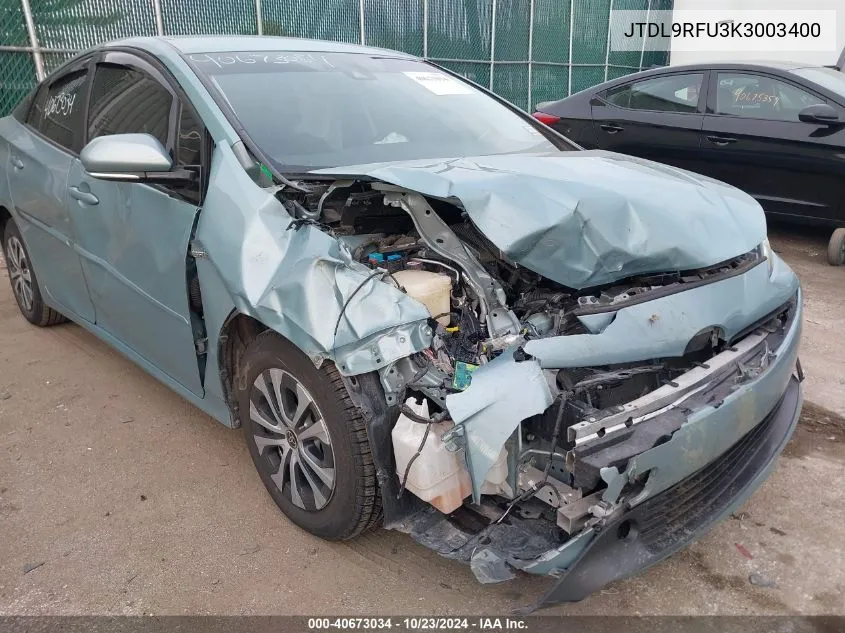 JTDL9RFU3K3003400 2019 Toyota Prius