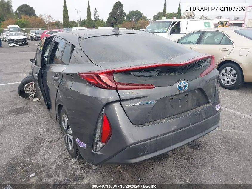 2019 Toyota Prius Prime VIN: JTDKARFP7K3107739 Lot: 40713004