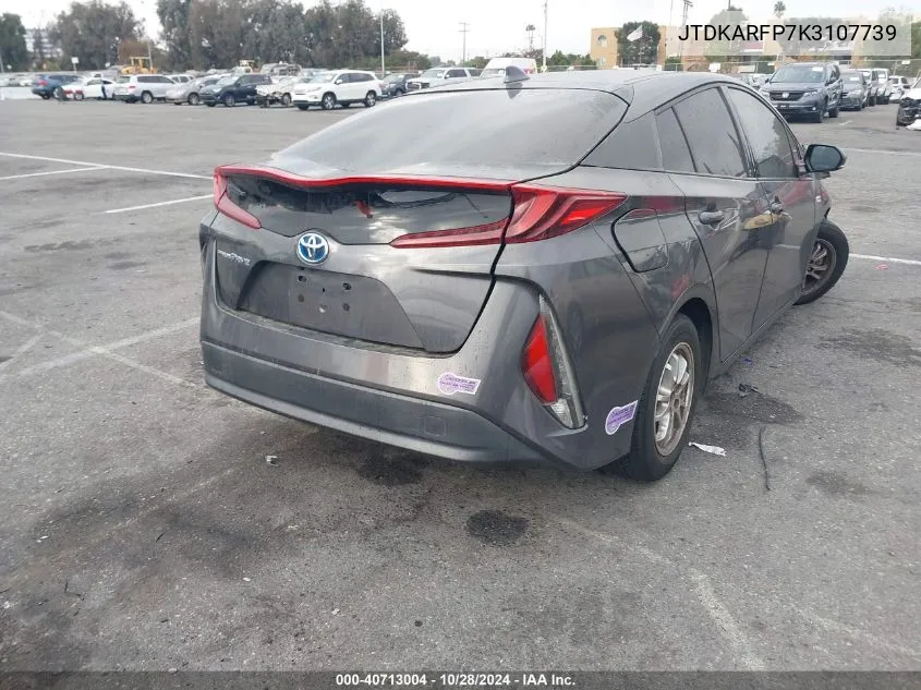 2019 Toyota Prius Prime VIN: JTDKARFP7K3107739 Lot: 40713004