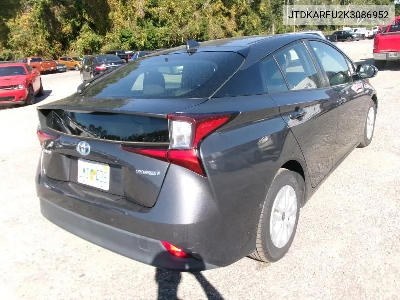 2019 Toyota Prius Le VIN: JTDKARFU2K3086952 Lot: 40733524