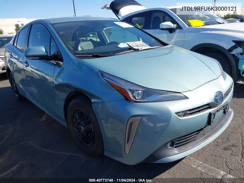 2019 Toyota Prius Xle VIN: JTDL9RFU6K3000121 Lot: 40773748