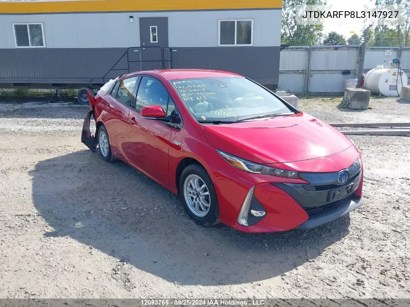 JTDKARFP8L3147927 2020 Toyota Prius Prime Le/Xle/Limited