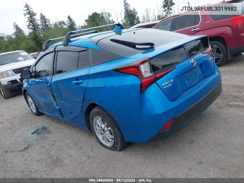 2020 Toyota Prius Le Awd-E VIN: JTDL9RFU8L3019982 Lot: 39645655