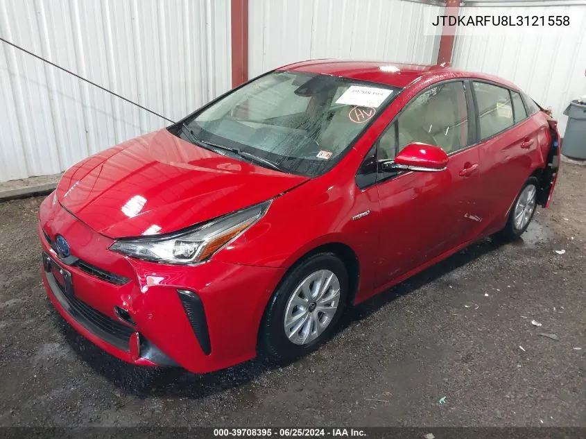 JTDKARFU8L3121558 2020 Toyota Prius Le