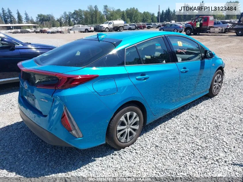 JTDKARFP1L3123484 2020 Toyota Prius Prime Limited