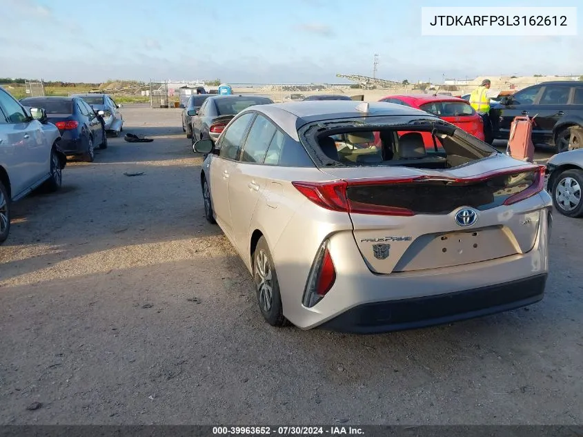 JTDKARFP3L3162612 2020 Toyota Prius Prime Xle