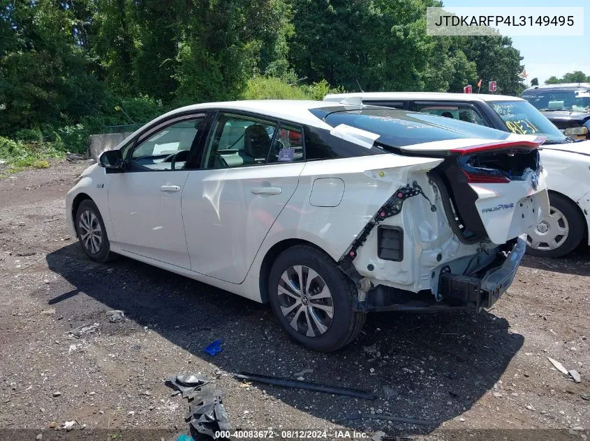 JTDKARFP4L3149495 2020 Toyota Prius Prime Xle