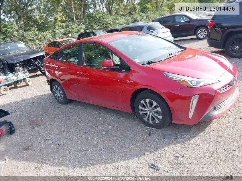 2020 Toyota Prius Xle Awd-E VIN: JTDL9RFU1L3014476 Lot: 40220024