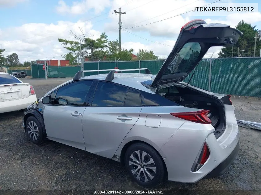 2020 Toyota Prius Prime Limited VIN: JTDKARFP9L3155812 Lot: 40281142