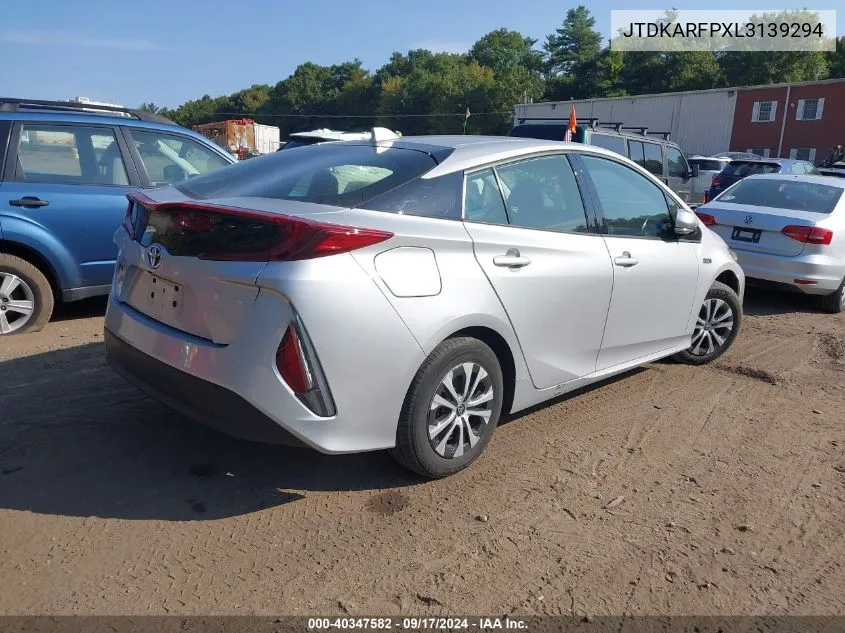 2020 Toyota Prius Prime Le/Xle/Limited VIN: JTDKARFPXL3139294 Lot: 40347582