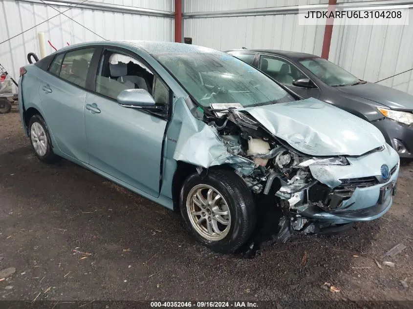 JTDKARFU6L3104208 2020 Toyota Prius Le