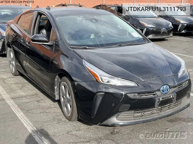 JTDKARFU1L3111793 2020 Toyota Prius L/Le/Xle/Limited