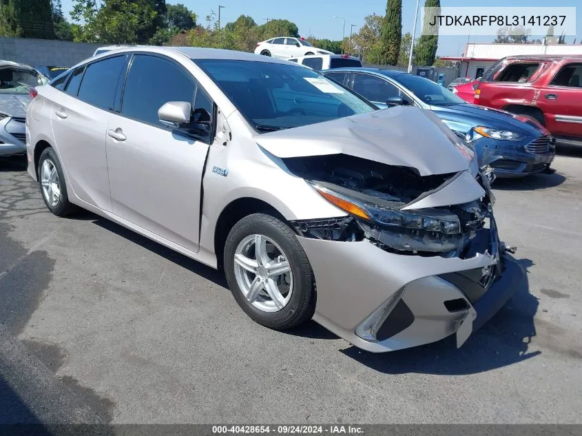 2020 Toyota Prius Prime Xle VIN: JTDKARFP8L3141237 Lot: 40428654