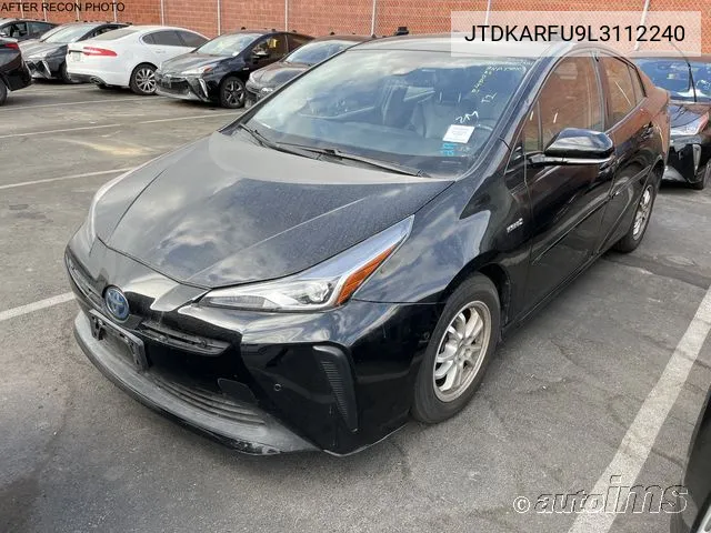 2020 Toyota Prius Xle VIN: JTDKARFU9L3112240 Lot: 40434416