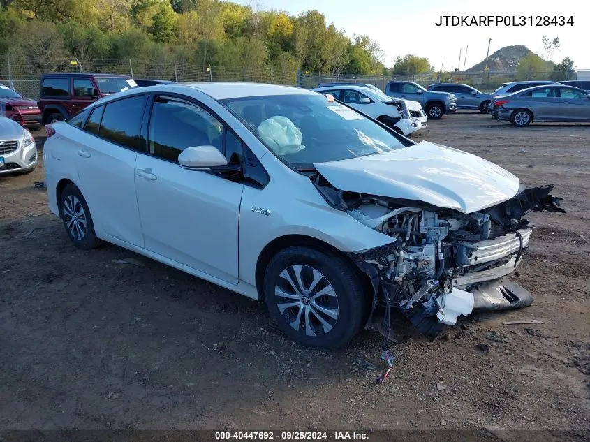 2020 Toyota Prius Prime Limited VIN: JTDKARFP0L3128434 Lot: 40447692