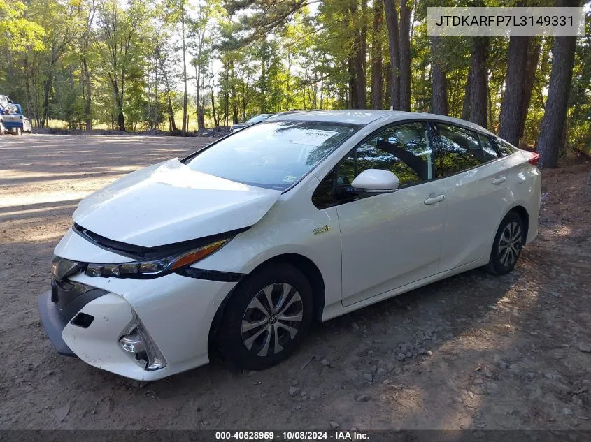 2020 Toyota Prius Prime Limited VIN: JTDKARFP7L3149331 Lot: 40528959