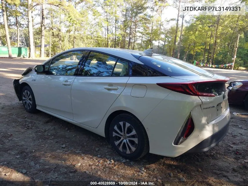 2020 Toyota Prius Prime Limited VIN: JTDKARFP7L3149331 Lot: 40528959