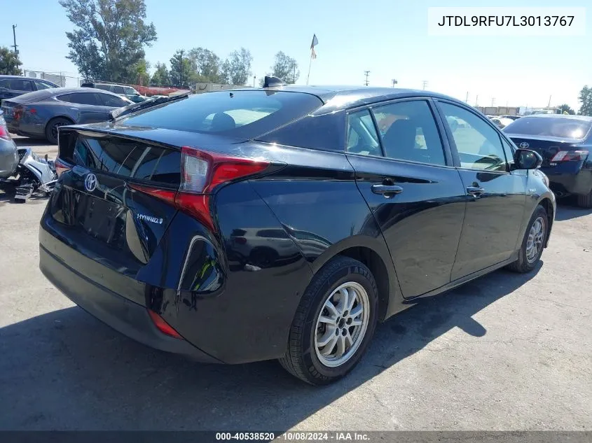 2020 Toyota Prius Le VIN: JTDL9RFU7L3013767 Lot: 40538520