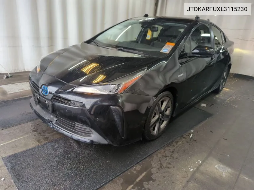 2020 Toyota Prius Xle VIN: JTDKARFUXL3115230 Lot: 40613755