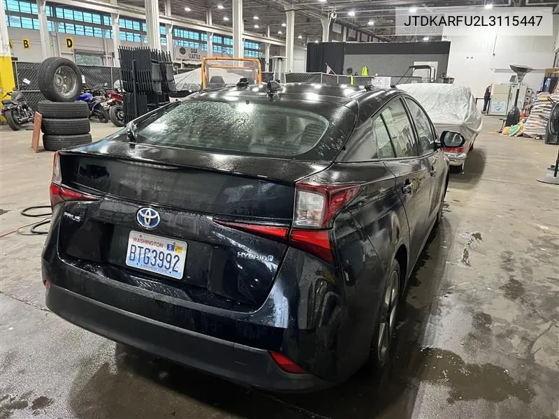 2020 Toyota Prius Xle VIN: JTDKARFU2L3115447 Lot: 40613761