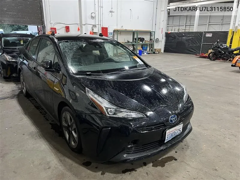 2020 Toyota Prius Xle VIN: JTDKARFU7L3115850 Lot: 40613762