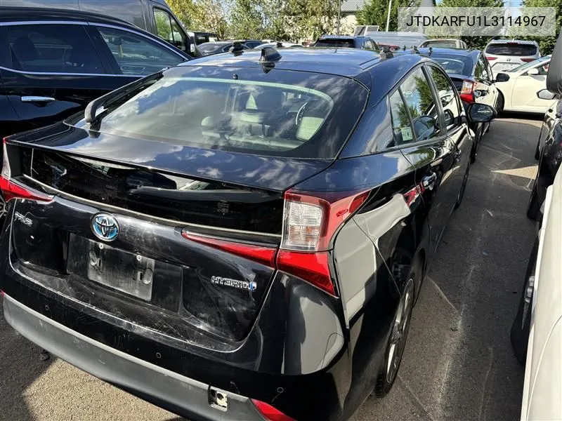 2020 Toyota Prius Xle VIN: JTDKARFU1L3114967 Lot: 40613766