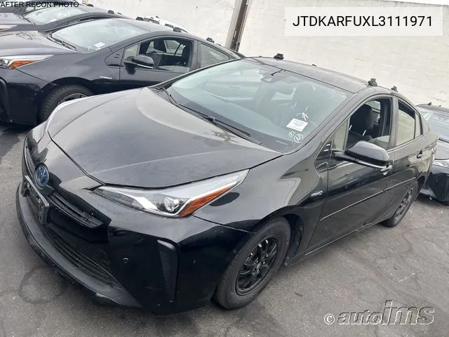 2020 Toyota Prius Xle VIN: JTDKARFUXL3111971 Lot: 40613800