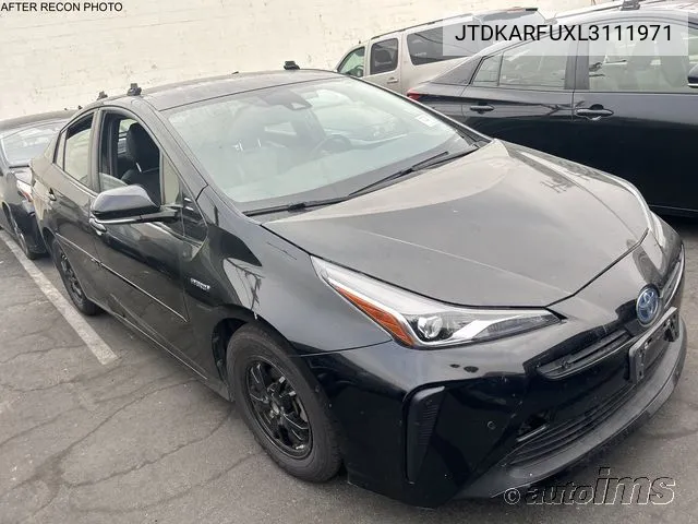 2020 Toyota Prius Xle VIN: JTDKARFUXL3111971 Lot: 40613800