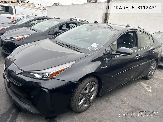 2020 Toyota Prius Xle VIN: JTDKARFU5L3112431 Lot: 40613802