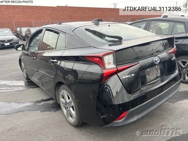 JTDKARFU4L3112386 2020 Toyota Prius L/Le/Xle/Limited