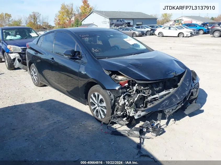 2020 Toyota Prius Prime Limited VIN: JTDKARFP7L3137910 Lot: 40664816