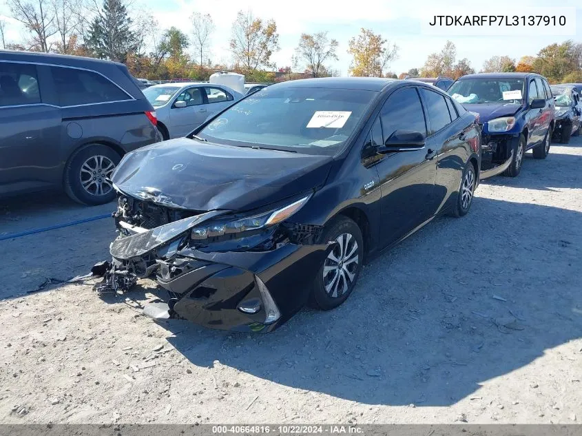 2020 Toyota Prius Prime Limited VIN: JTDKARFP7L3137910 Lot: 40664816