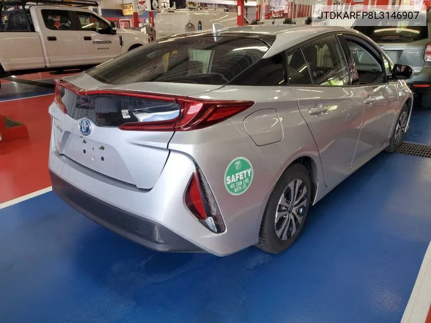 2020 Toyota Prius Prime Le VIN: JTDKARFP8L3146907 Lot: 40678496