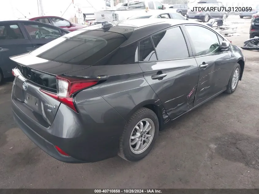 2020 Toyota Prius L Eco VIN: JTDKARFU7L3120059 Lot: 40710858