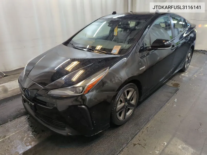 2020 Toyota Prius Xle VIN: JTDKARFU5L3116141 Lot: 40733483