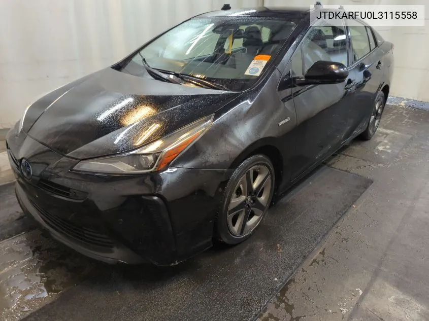 2020 Toyota Prius L/Le/Xle/Limited VIN: JTDKARFU0L3115558 Lot: 40782476