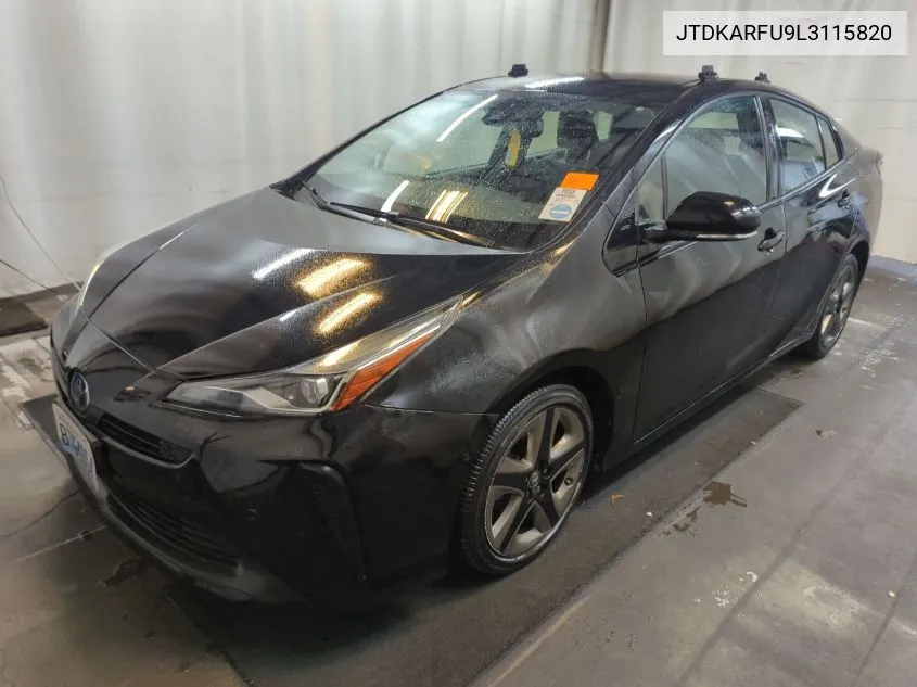 2020 Toyota Prius L/Le/Xle/Limited VIN: JTDKARFU9L3115820 Lot: 40782480