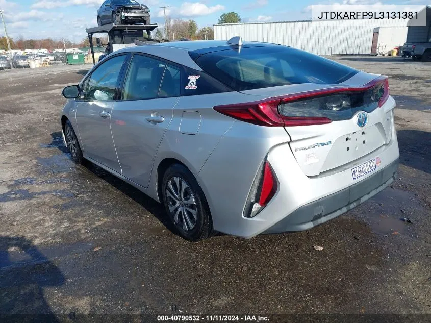 2020 Toyota Prius Prime Xle VIN: JTDKARFP9L3131381 Lot: 40790532