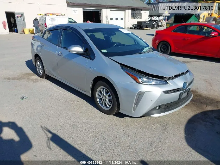 2020 Toyota Prius Le Awd-E VIN: JTDL9RFU2L3017810 Lot: 40852542