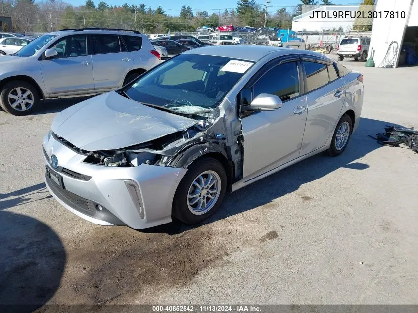 2020 Toyota Prius Le Awd-E VIN: JTDL9RFU2L3017810 Lot: 40852542