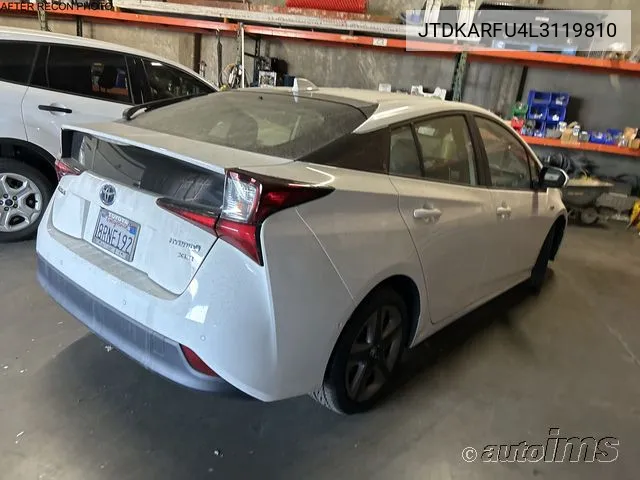 2020 Toyota Prius L/Le/Xle/Limited VIN: JTDKARFU4L3119810 Lot: 40868965