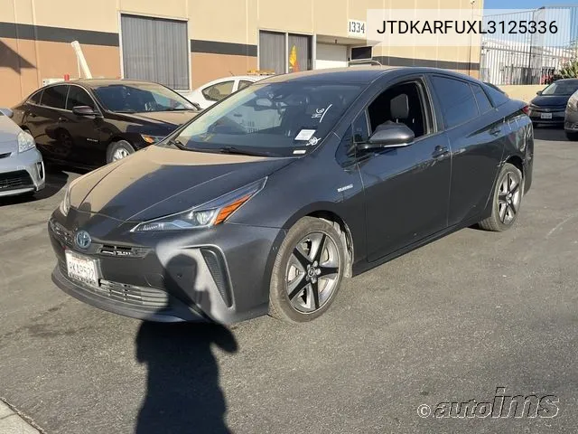 2020 Toyota Prius L/Le/Xle/Limited VIN: JTDKARFUXL3125336 Lot: 40868978