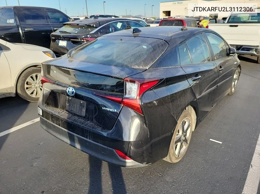 2020 Toyota Prius L/Le/Xle/Limited VIN: JTDKARFU2L3112306 Lot: 40877644