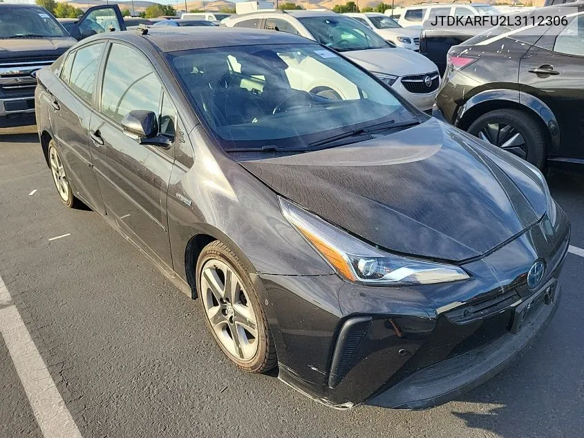 2020 Toyota Prius L/Le/Xle/Limited VIN: JTDKARFU2L3112306 Lot: 40877644